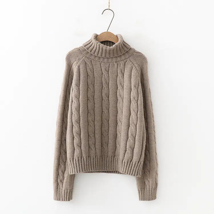 Long neck sweater