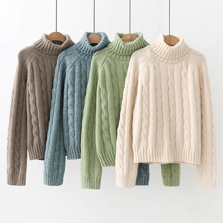 Long neck sweater