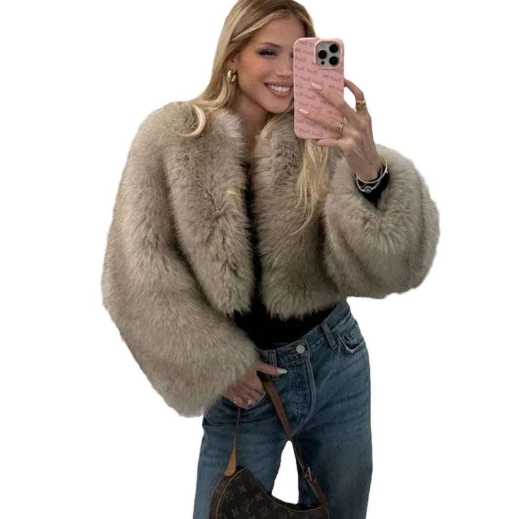 Cropped Fur Coat