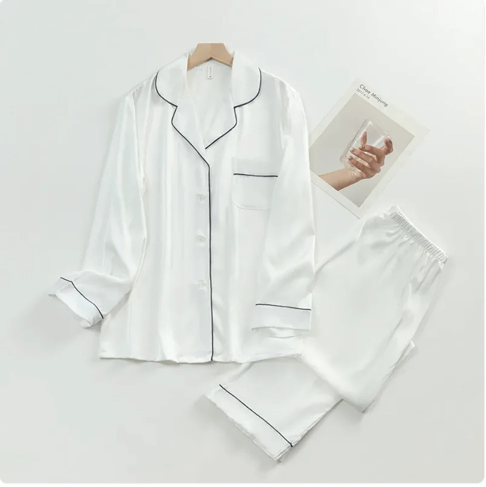 Lapel Pajama Set