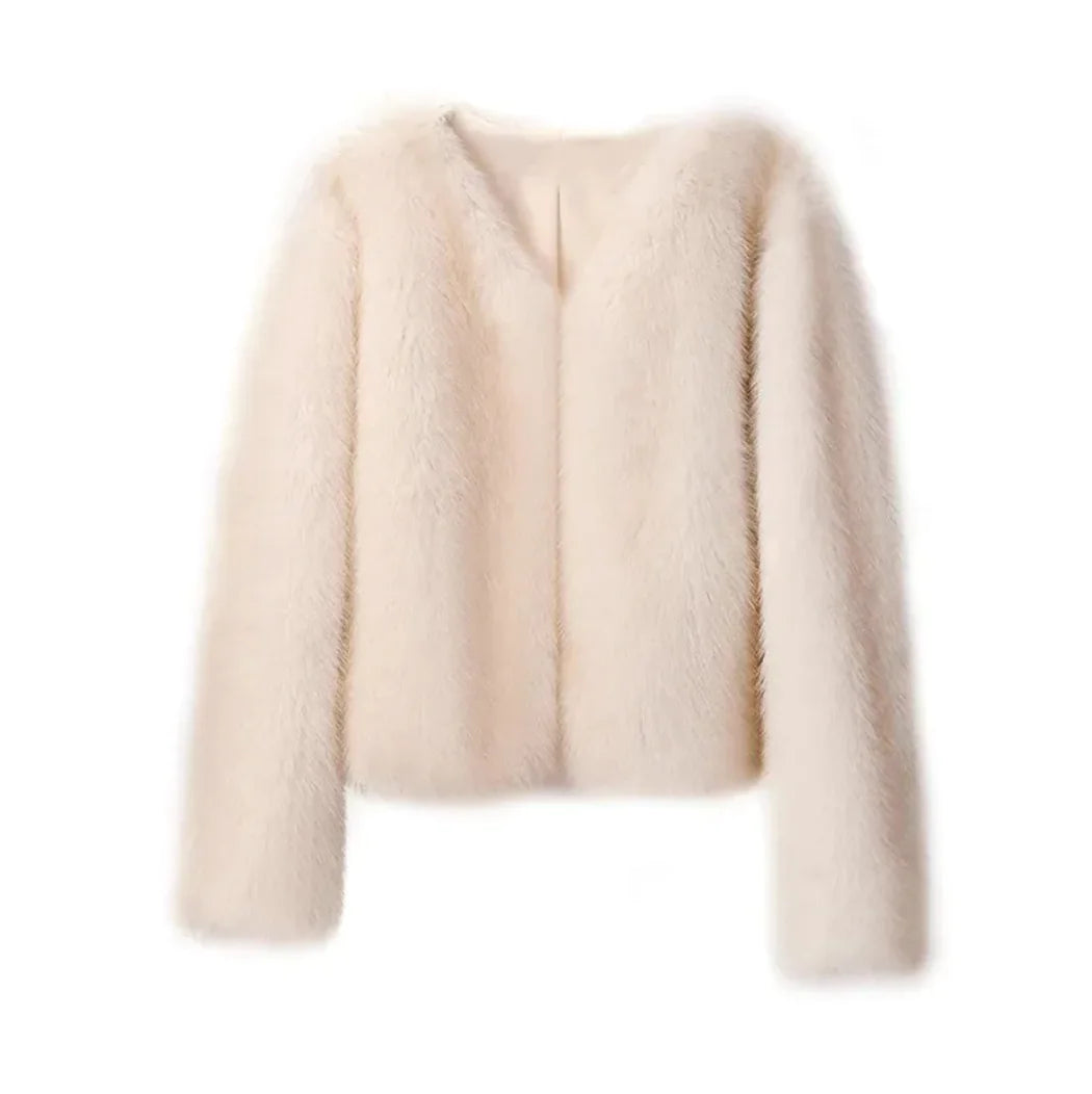 Cropped Fur Coat