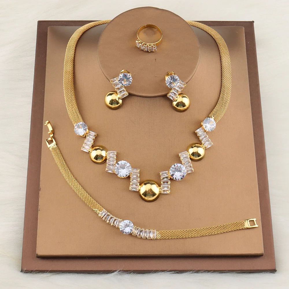 Gold Pendant Set