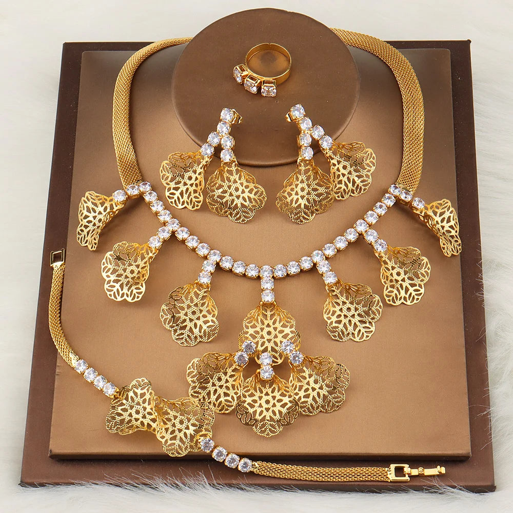 Gold Pendant Set