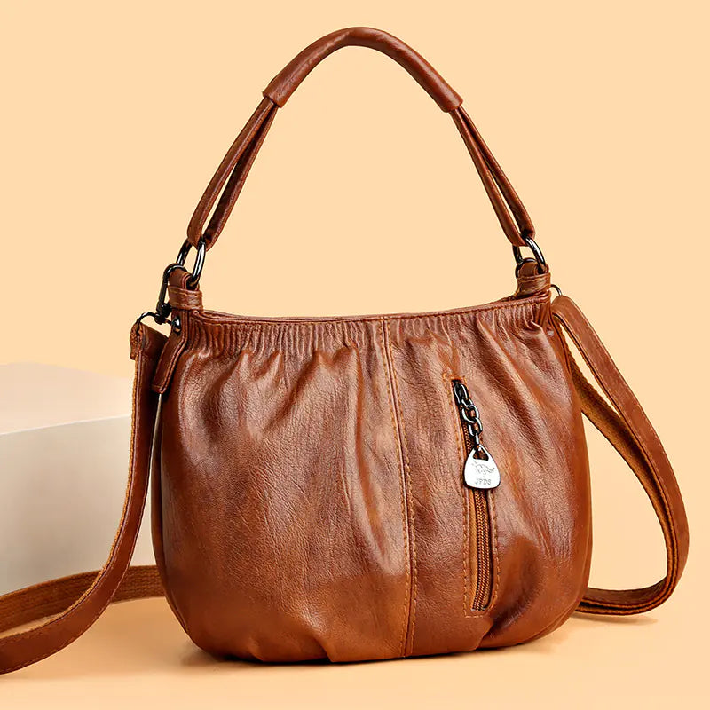 Retro Pleated Bucket Bag for Women - Fashion Shoulder Bag