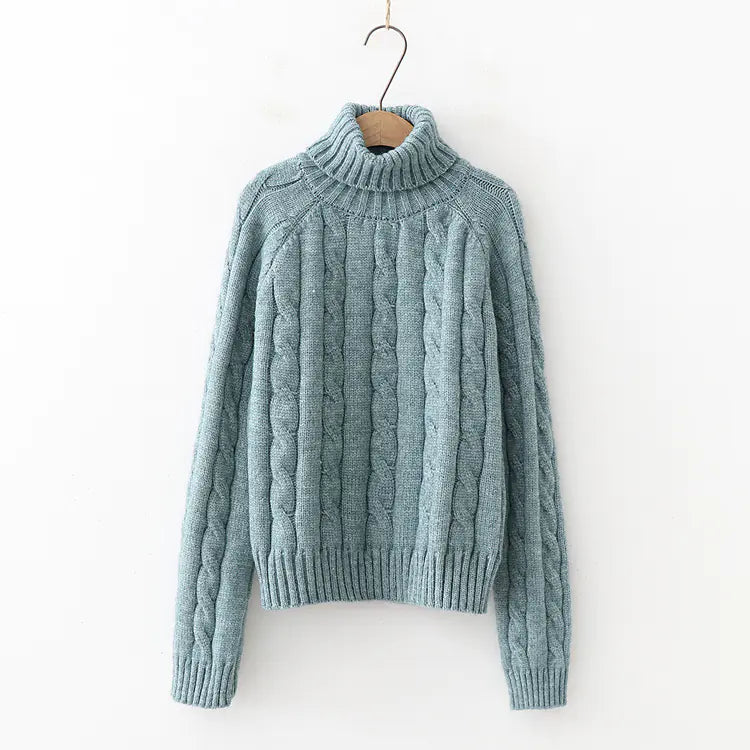 Long neck sweater