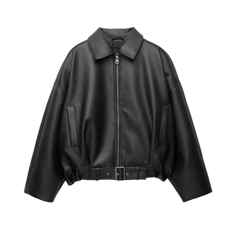Belted Aviator Jacket