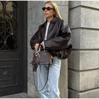 Belted Aviator Jacket