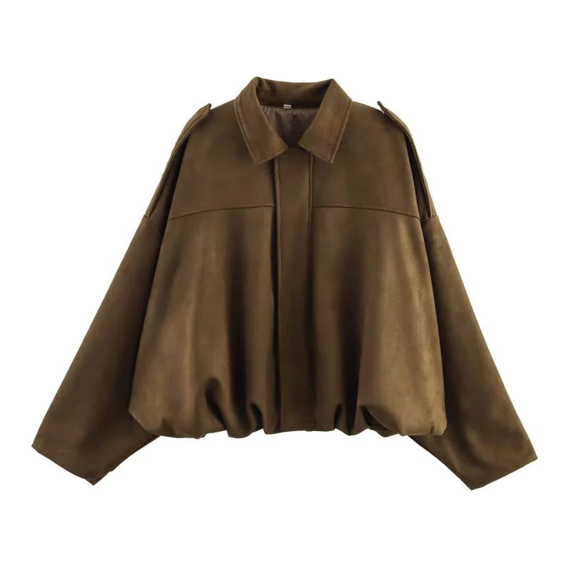 Suede Aviator Jacket