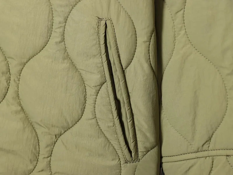 Diamond-Stitch Padded Jacket