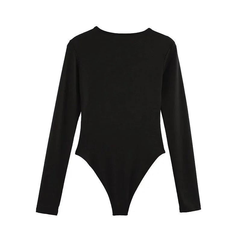 Pleated Ruffle Bodysuit