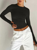Long Sleeve Crop Top