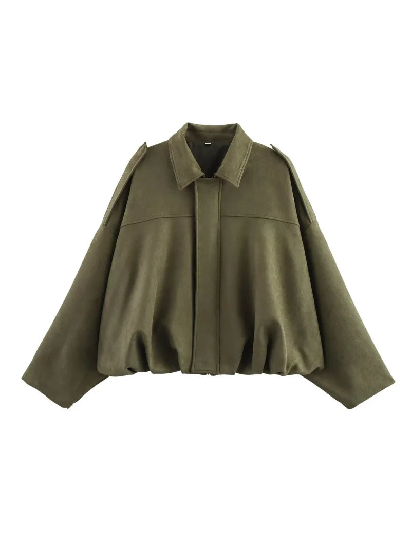 Suede Aviator Jacket
