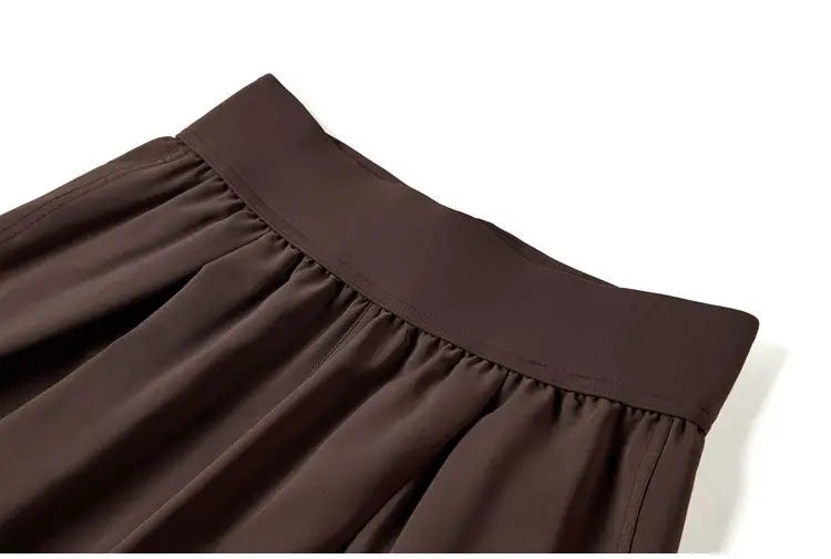 Draped Wide Leg Pants