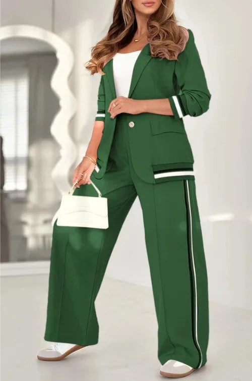 Wide Leg Trouser Set