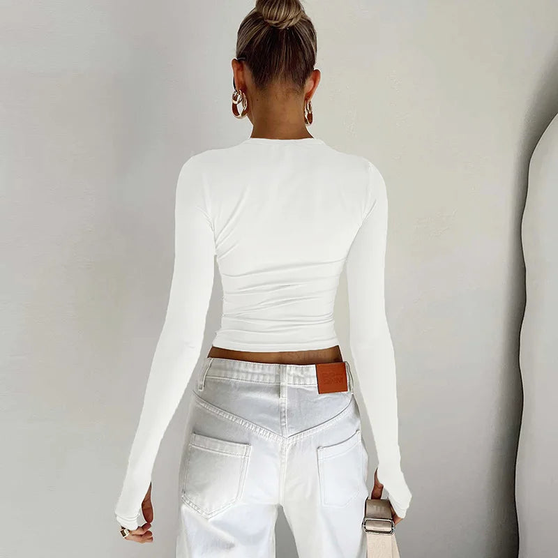 Long Sleeve Crop Top