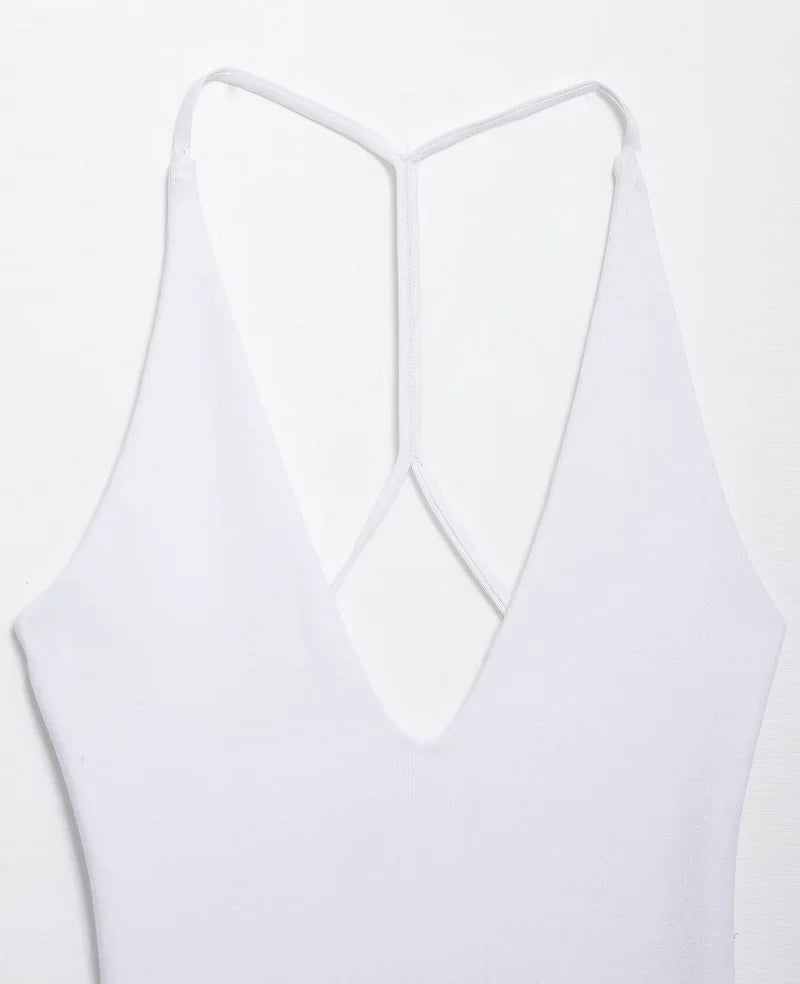 Halter Backless Midi Bodytop