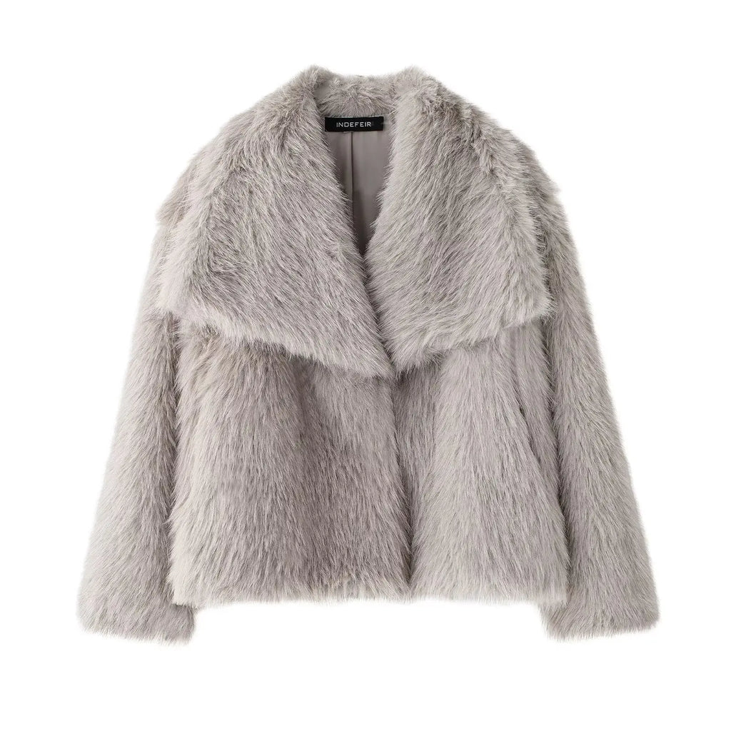 Cropped Faux Fur
