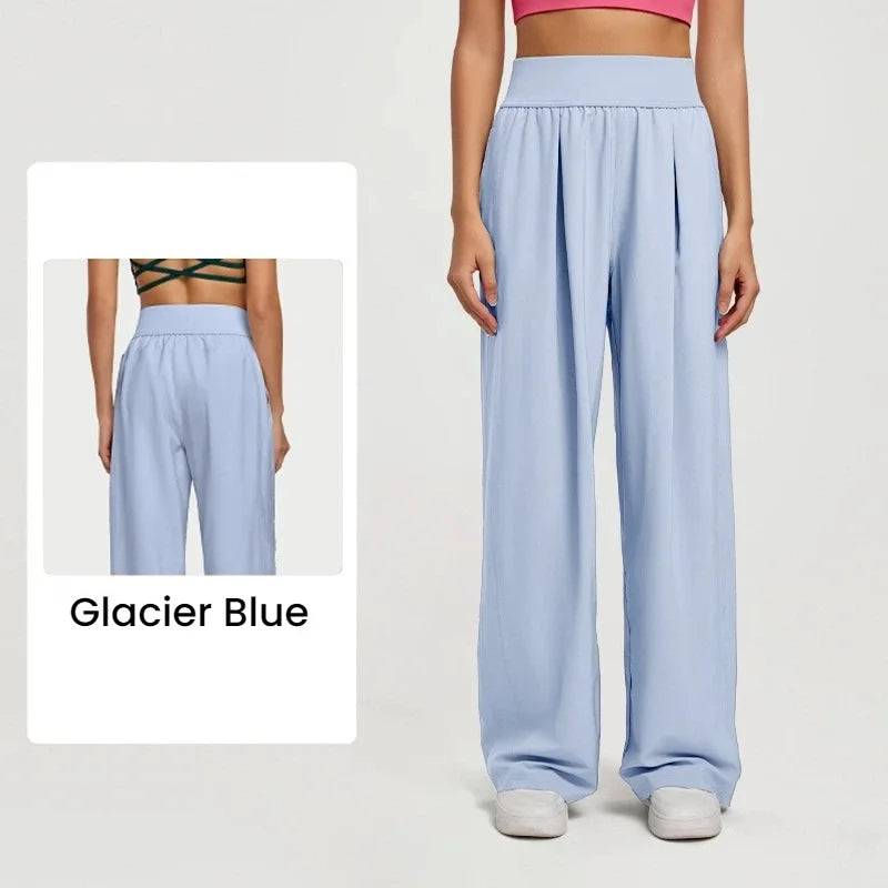 Draped Wide Leg Pants