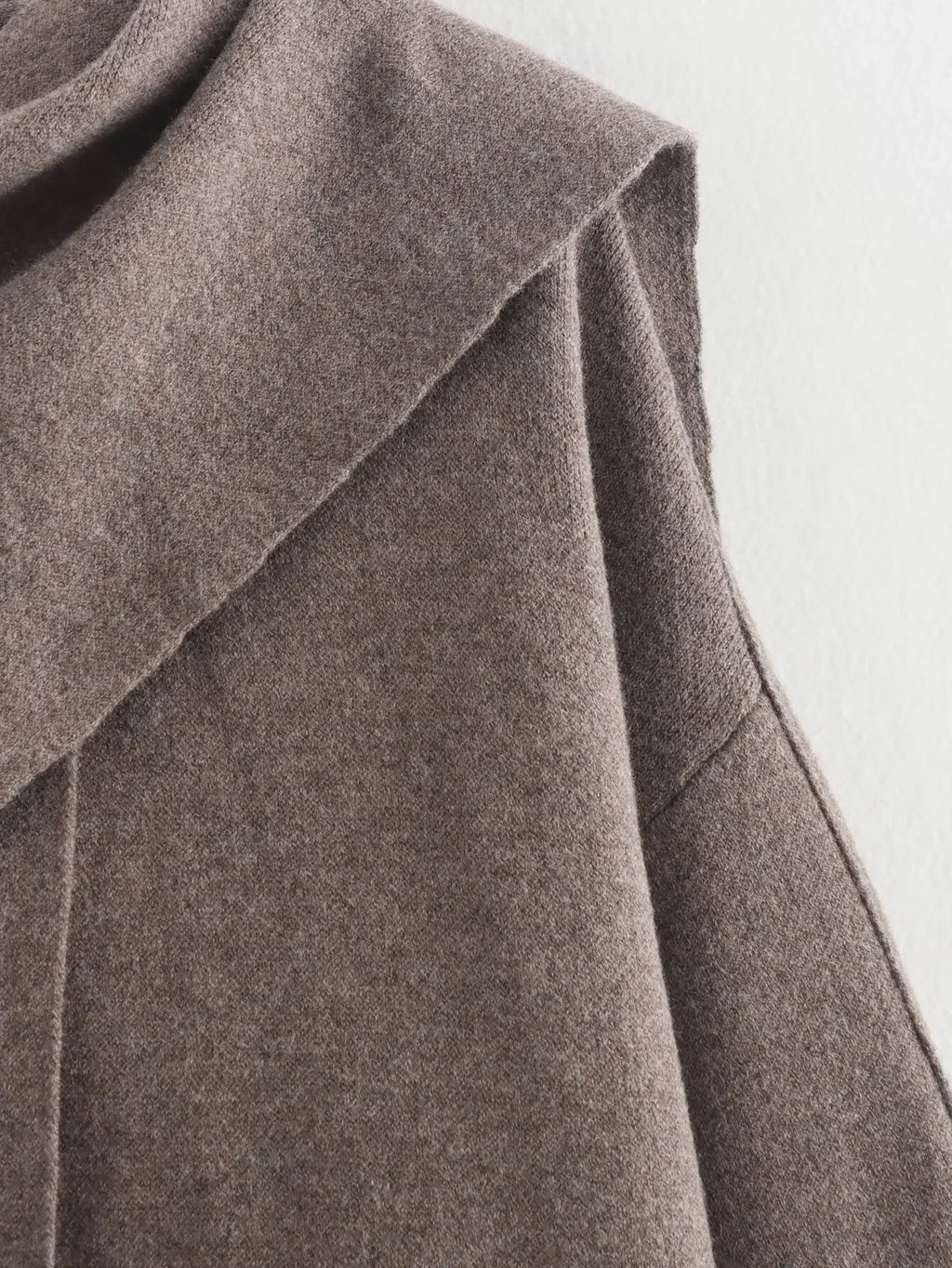 Asymmetric Knit Coat