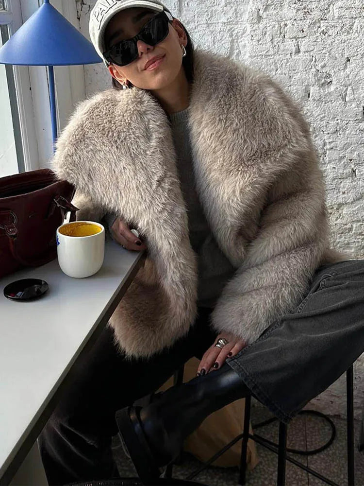 Cropped Faux Fur