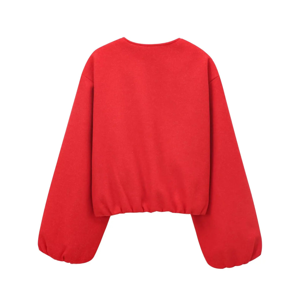 Crimson Bomber Jacket