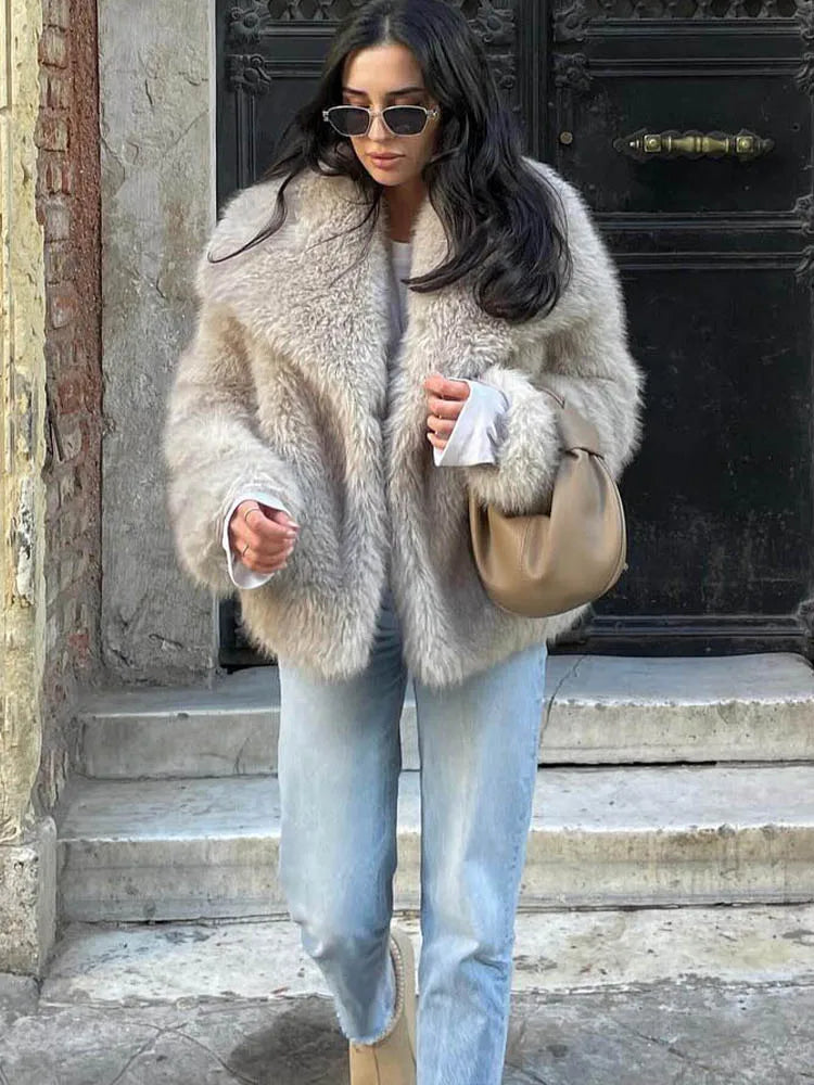 Cropped Faux Fur