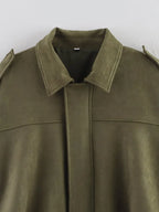 Suede Aviator Jacket