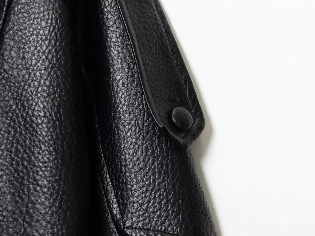 Noir Oversized Leather