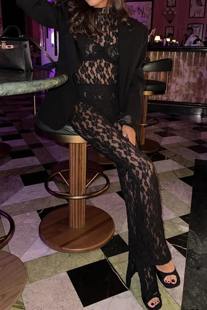 Lace Cutout Jumpsuit