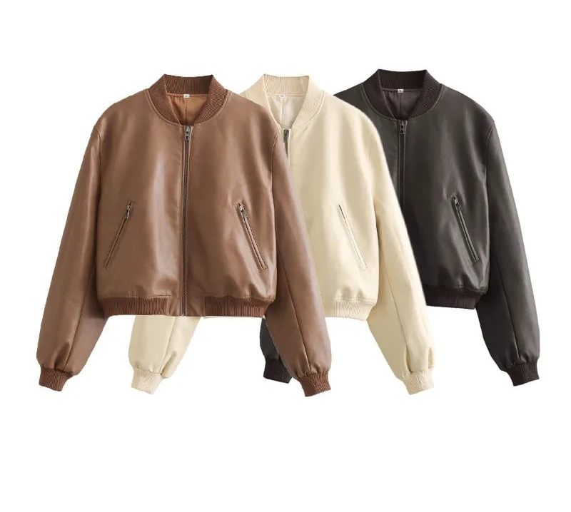 Vintage Leather Bomber