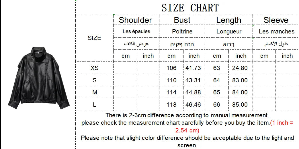 Noir Oversized Leather