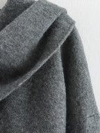 Asymmetric Knit Coat