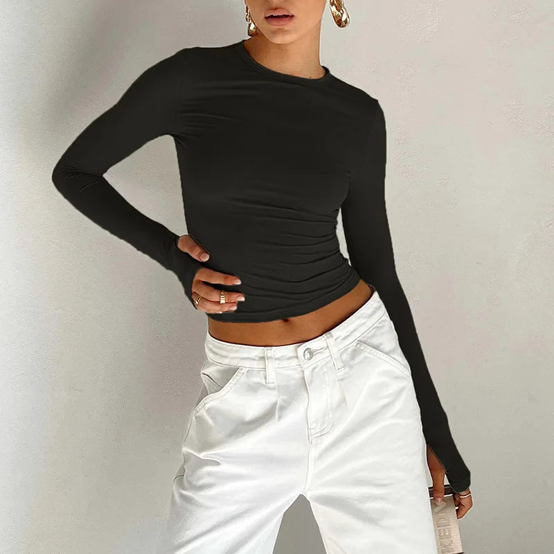 Long Sleeve Crop Top