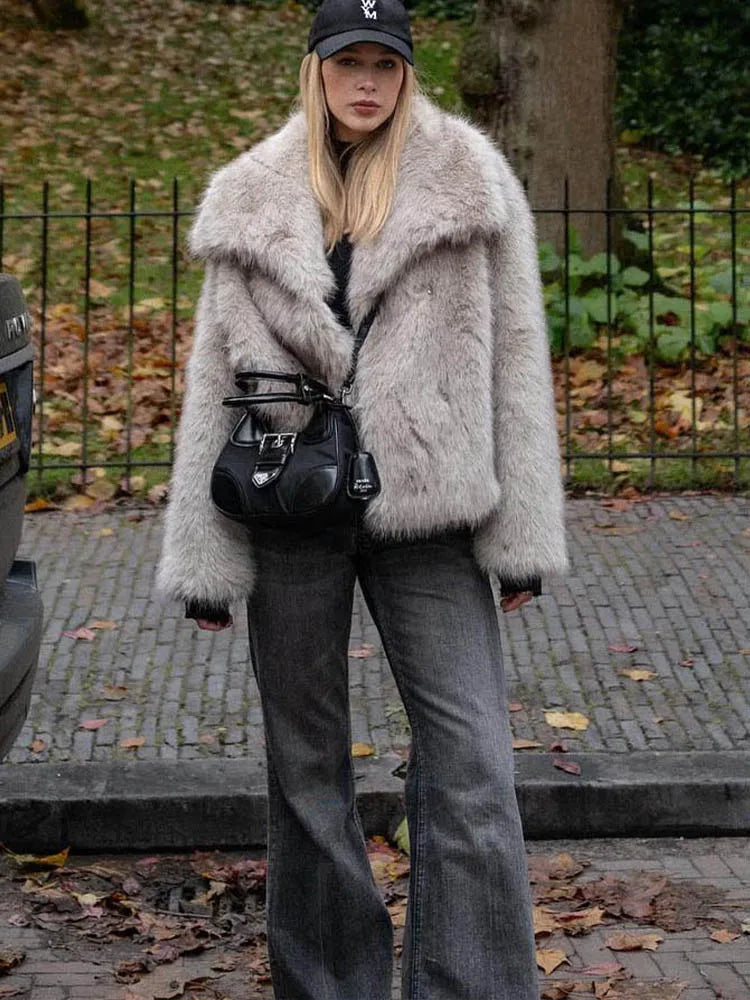 Cropped Faux Fur