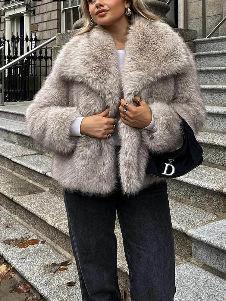 Cropped Faux Fur