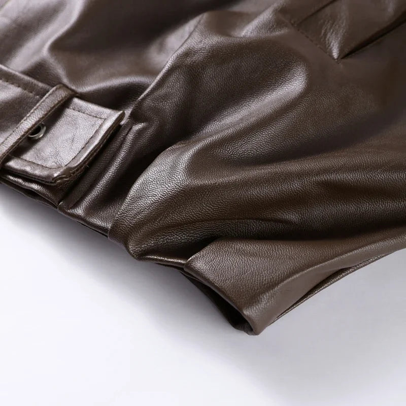 Belted Aviator Jacket