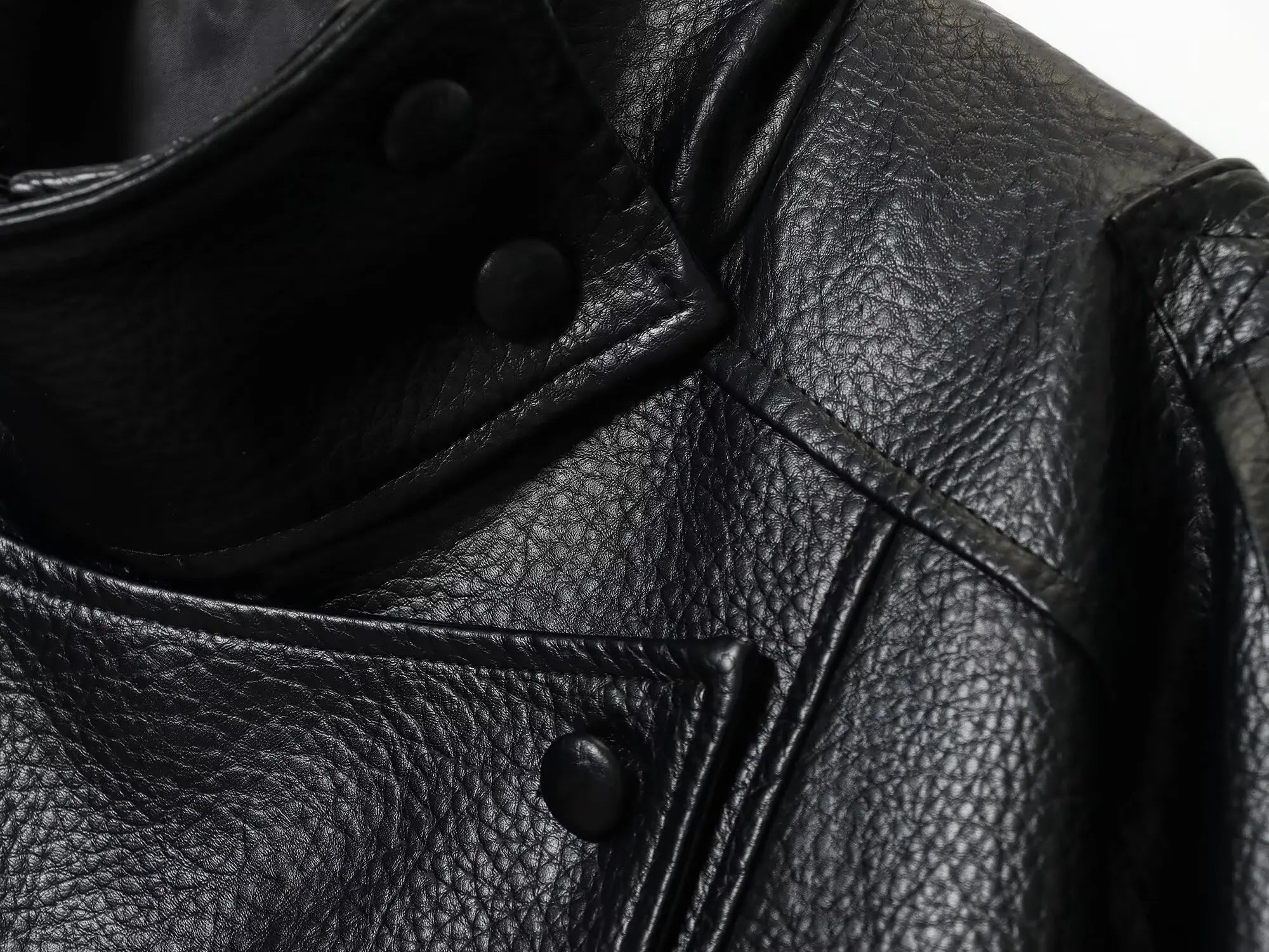 Noir Oversized Leather