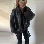 Belted Aviator Jacket