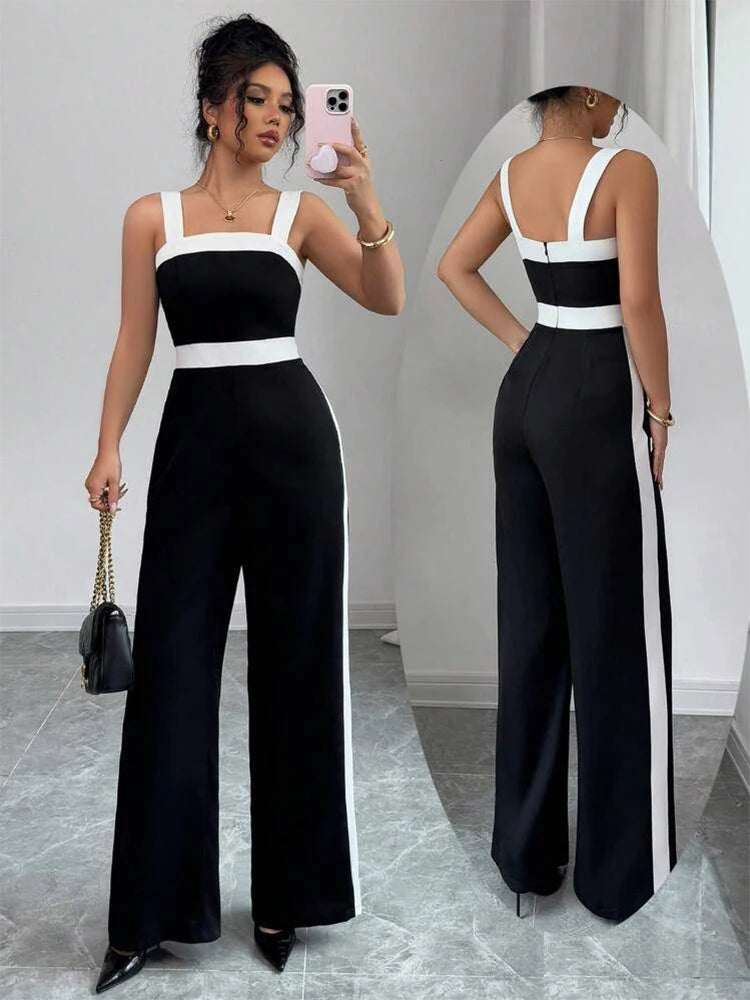 Contrast Trim Jumpsuit