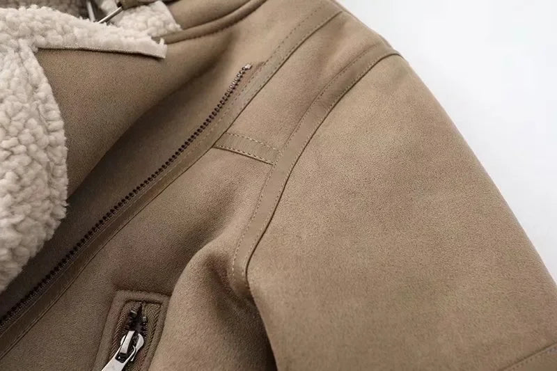 Shearling Biker Jacket