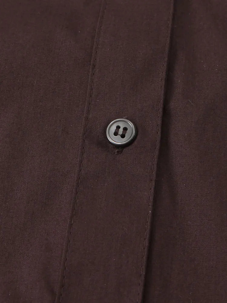 Scarf Collar Plaid Shirt