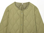 Diamond-Stitch Padded Jacket