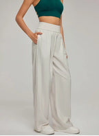 Draped Wide Leg Pants