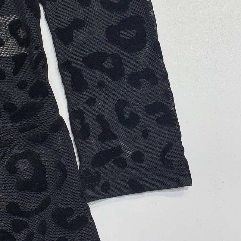 Velvet Mesh Jumpsuit