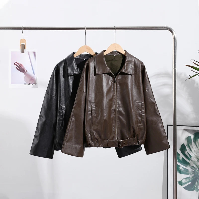 Belted Aviator Jacket