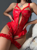 Striped Fishnet Tights