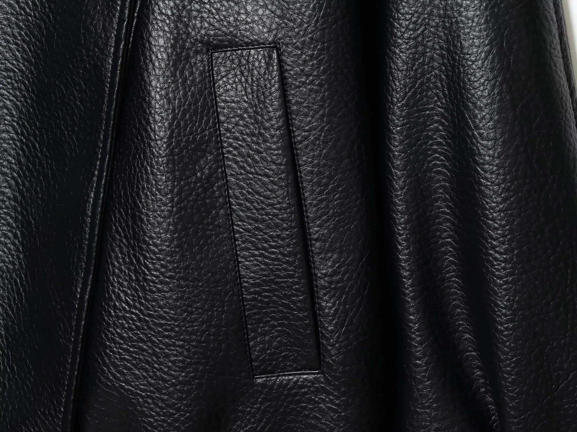 Noir Oversized Leather