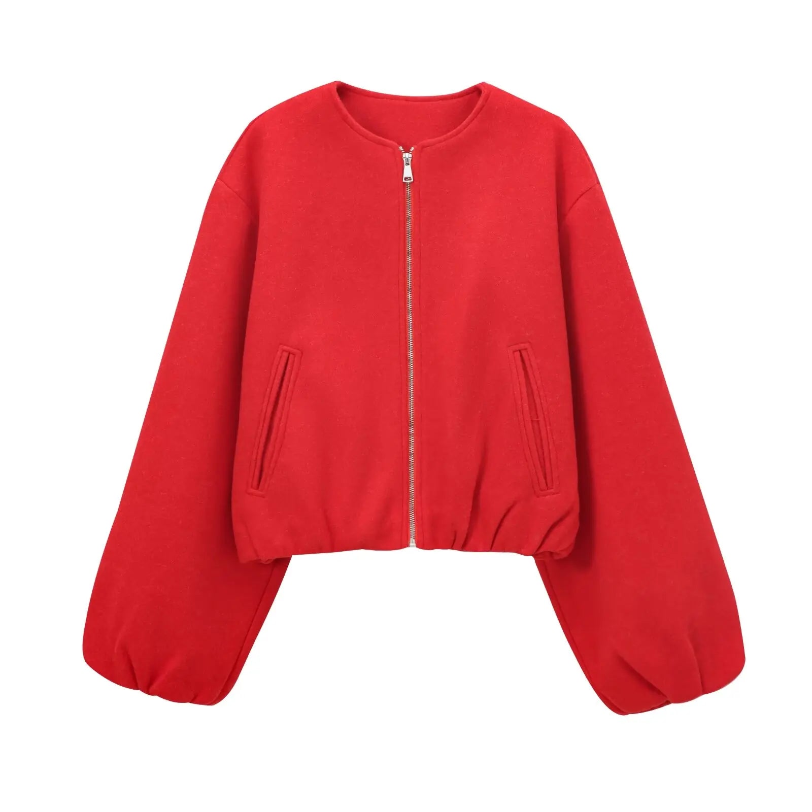 Crimson Bomber Jacket