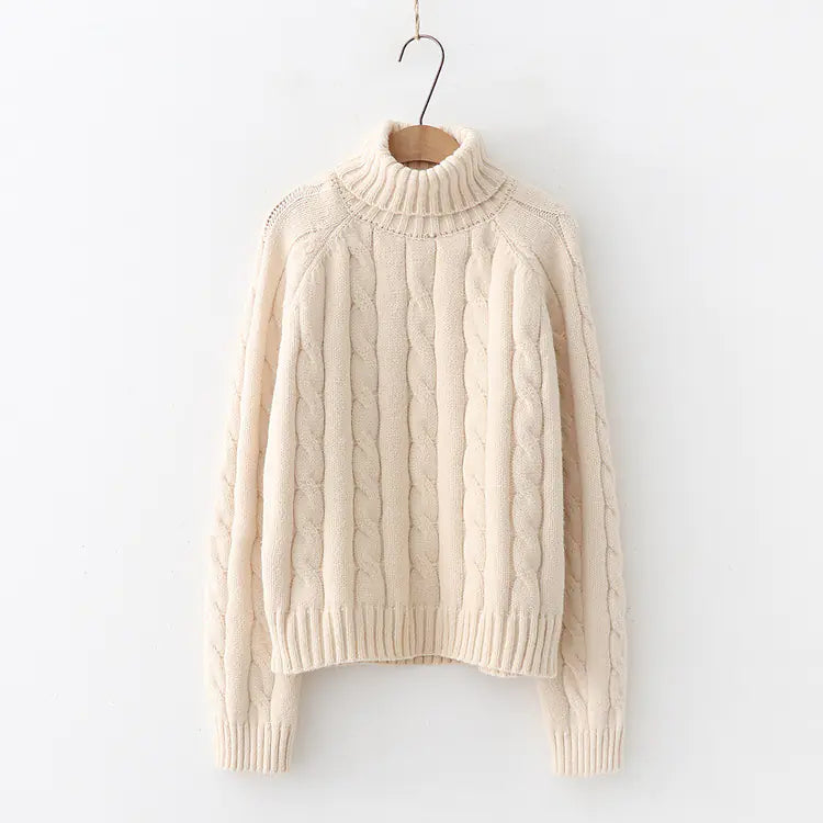 Long neck sweater