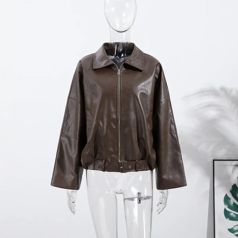 Belted Aviator Jacket